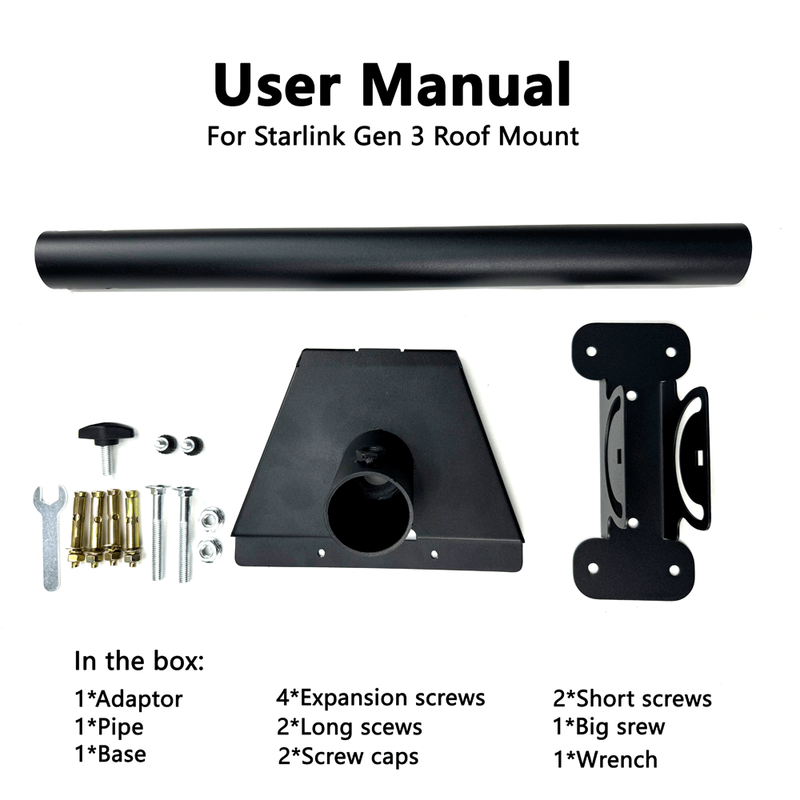 Starlink Adjustable Roof Mount Close-up